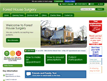 Tablet Screenshot of foresthousesurgeryshepshed.co.uk